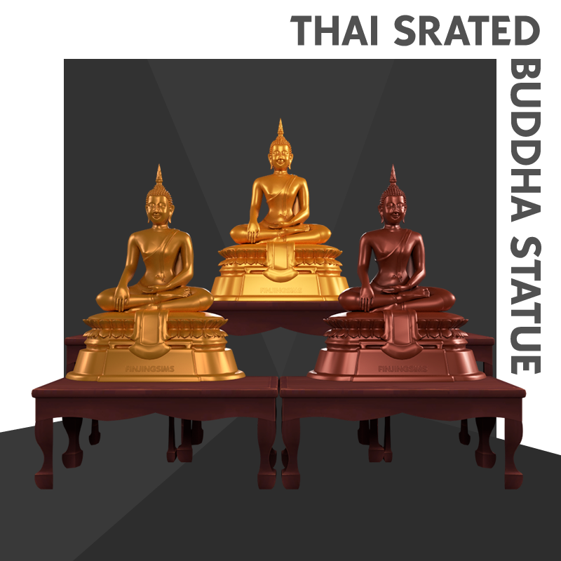 FinJingSims - Thai Seated Buddha Statue - The Sims 4 Build / Buy ...