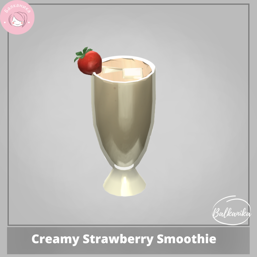 Creamy Strawberry Smoothie Files The Sims 4 Mods