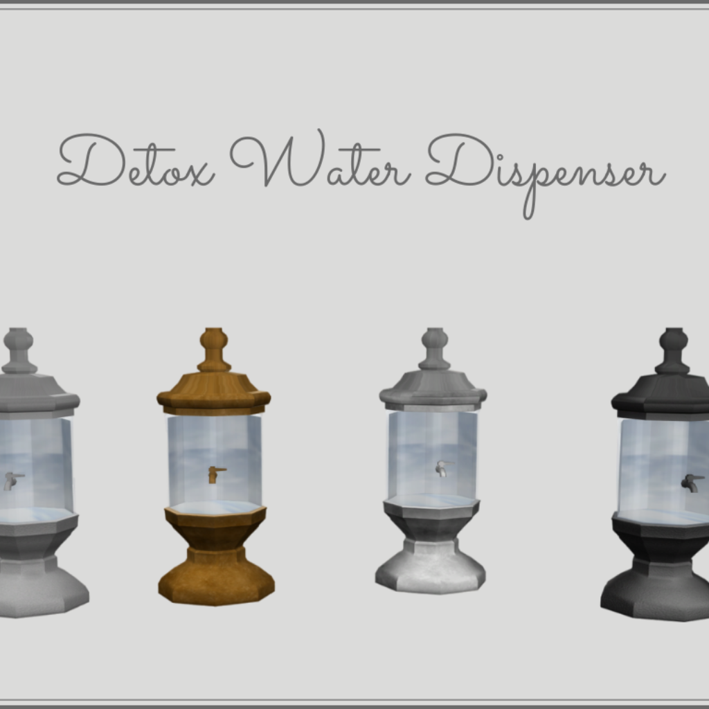 Install Detox Water Dispenser The Sims 4 Mods