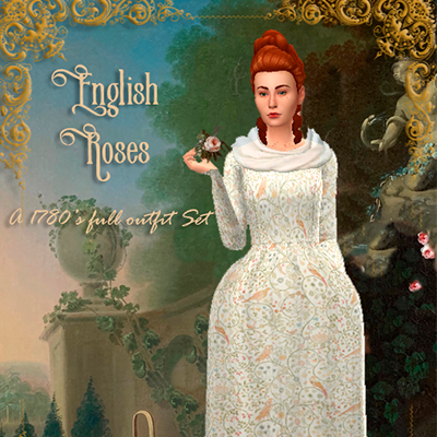 “English Roses” Dress - The Sims 4 Create a Sim - CurseForge