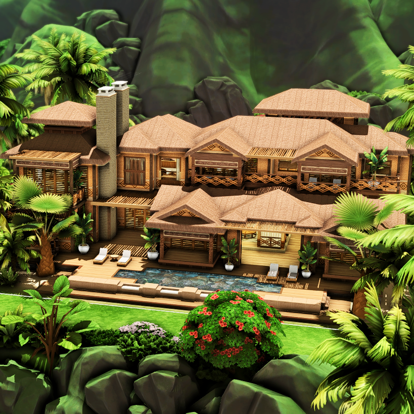 Beach Mansion II - The Sims 4 Rooms / Lots - CurseForge