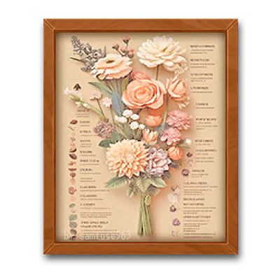 Wedding Bouquet Menu Frame #1 Samtuse963 logo