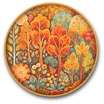 Childlike Round Dance Rug #5 Samtuse963 logo