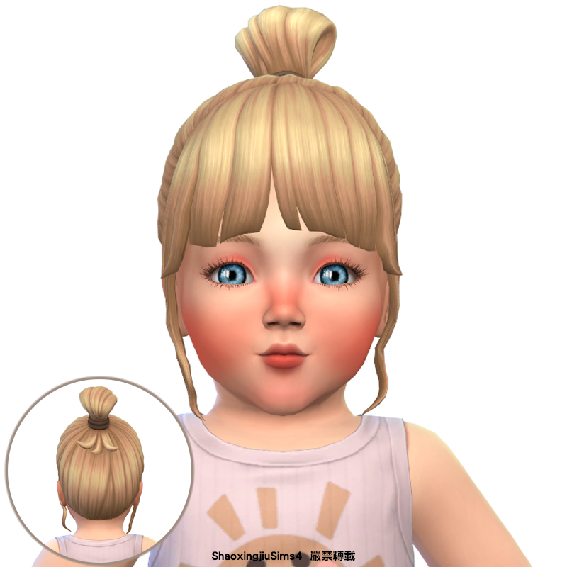 Infant Bun Bangs Hair - The Sims 4 Create a Sim - CurseForge