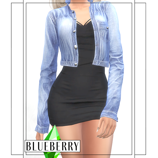 Blueberry - Radiance Denim Jacket - The Sims 4 Create a Sim - CurseForge