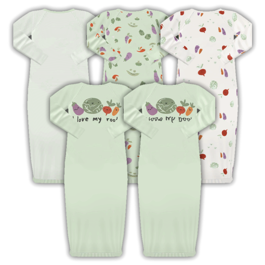 Infant Happy Veggie Sleep Gown logo