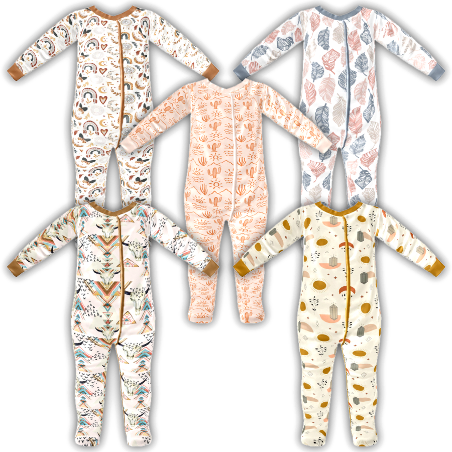 Infant Boho Footie Pajamas logo