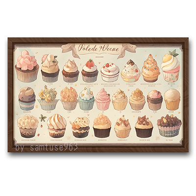 Bakery Cupcake Menu Board #1 Samtuse963 logo