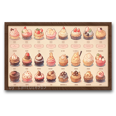 Bakery Cupcake Menu Board #2 Samtuse963 logo