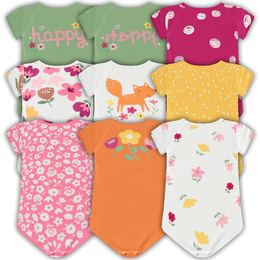 Infant Floral Fox Onesies logo
