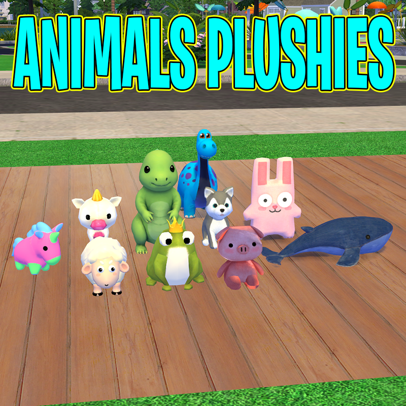 Animals plushies pack by Jochi The Sims 4 Build / Buy