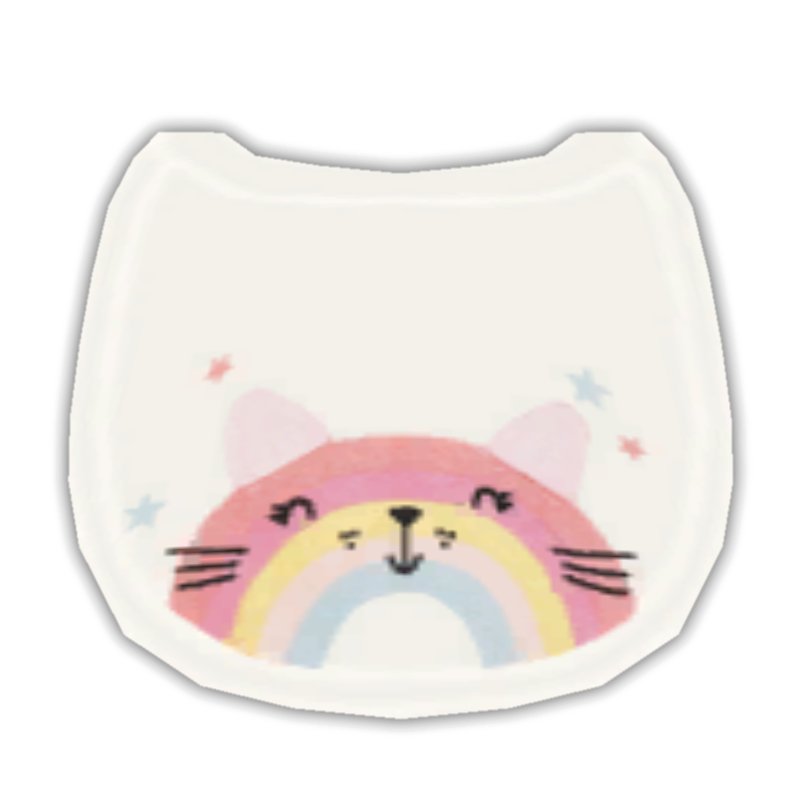 Infant Rainbow Cat Bib logo
