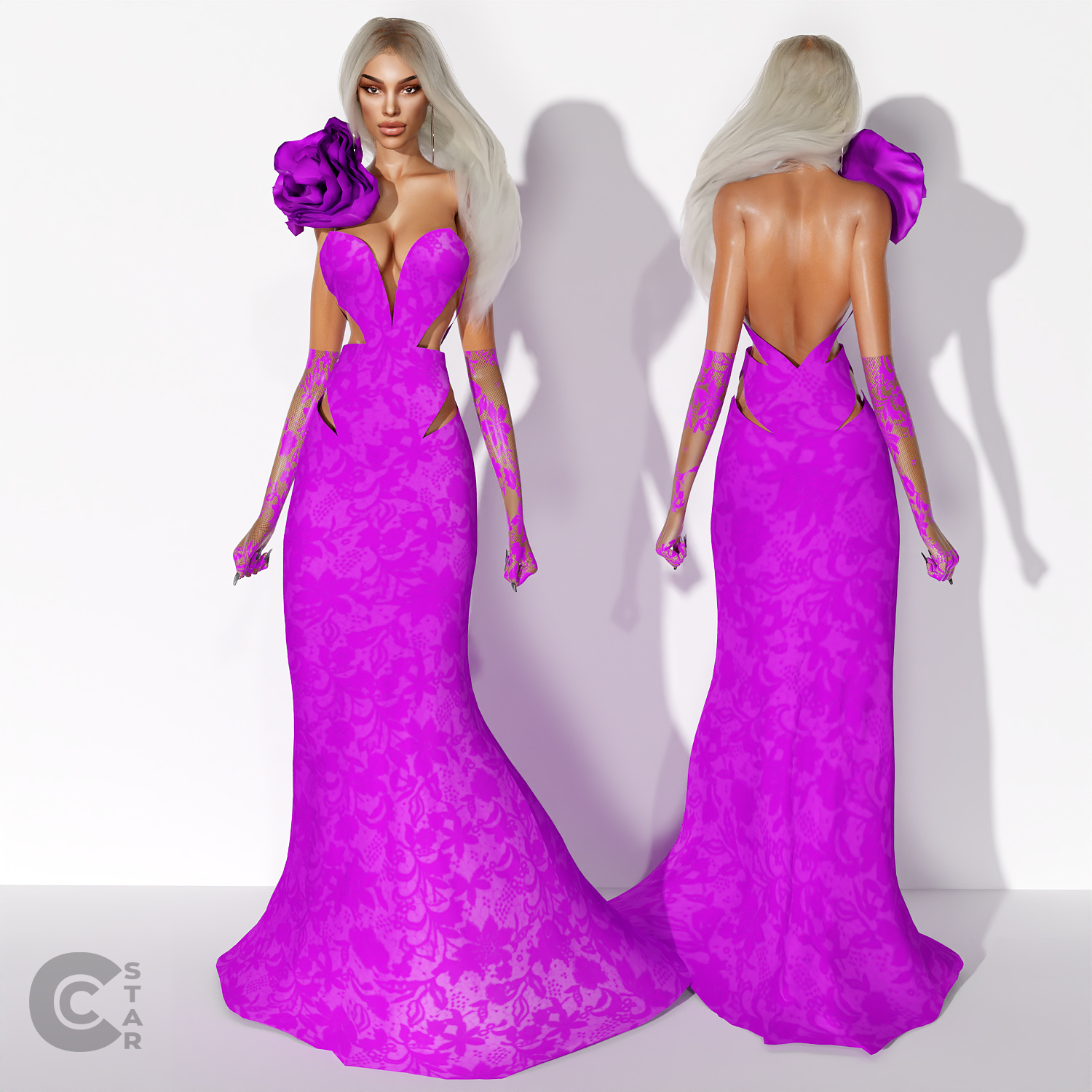 Roses Gown With Gloves The Sims 4 Create A Sim Curseforge