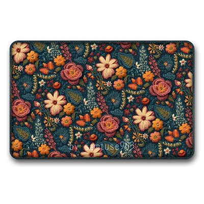 Garden Pattern Rectangle Rug Medium #3-Samtuse963 logo