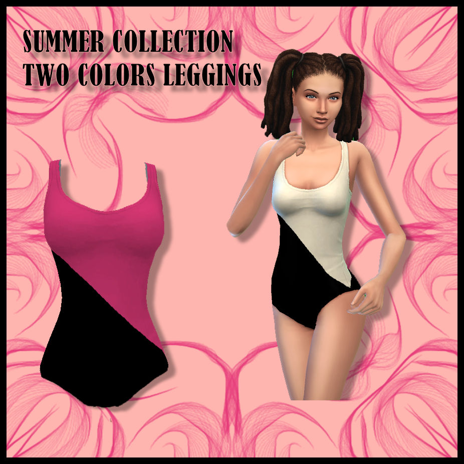GM- SUMMER COLLECTION TWO COLORS LEGGINGS - Files - The Sims 4