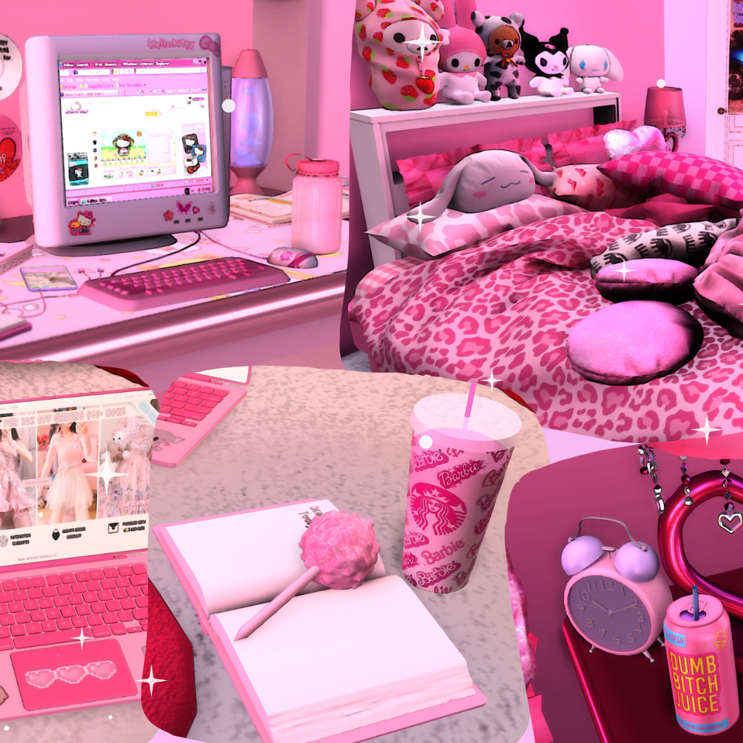 y2k bedroom sims 4 cc