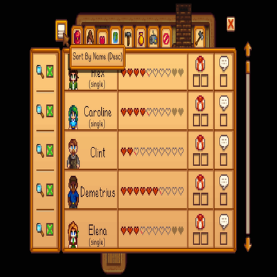 Social Page Order Button - Stardew Valley Mods - CurseForge