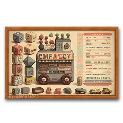 Toy Shop Menu Board #1 Samtuse963 logo