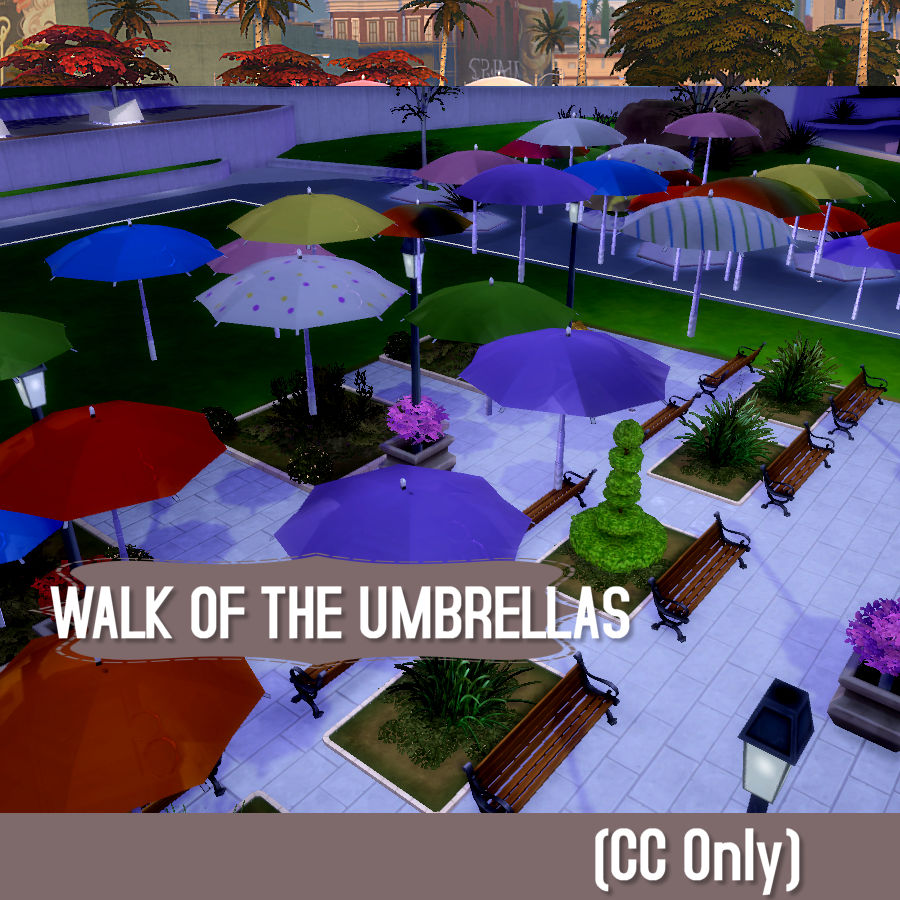 Install WALK OF THE UMBRELLAS (CC Only) The Sims 4 Mods