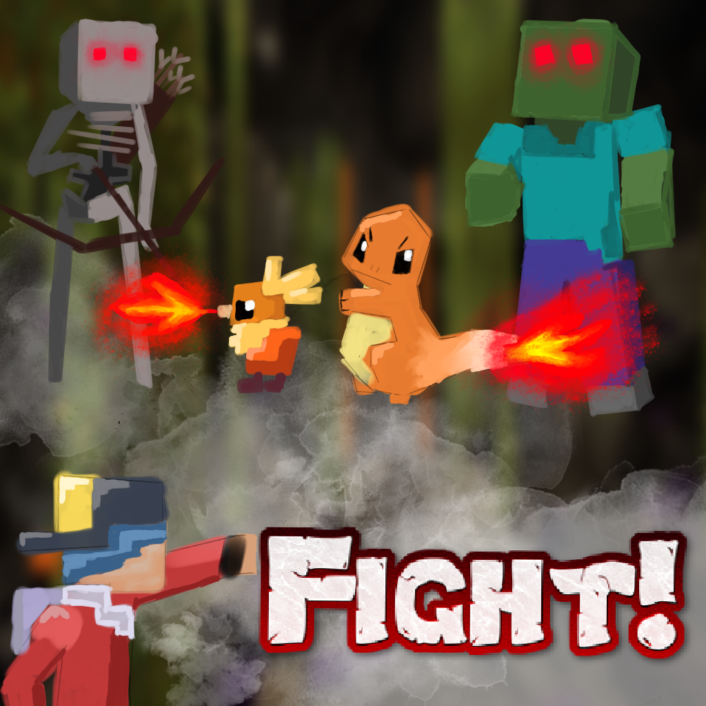 Minecraft VS Roblox - Logo Battle 