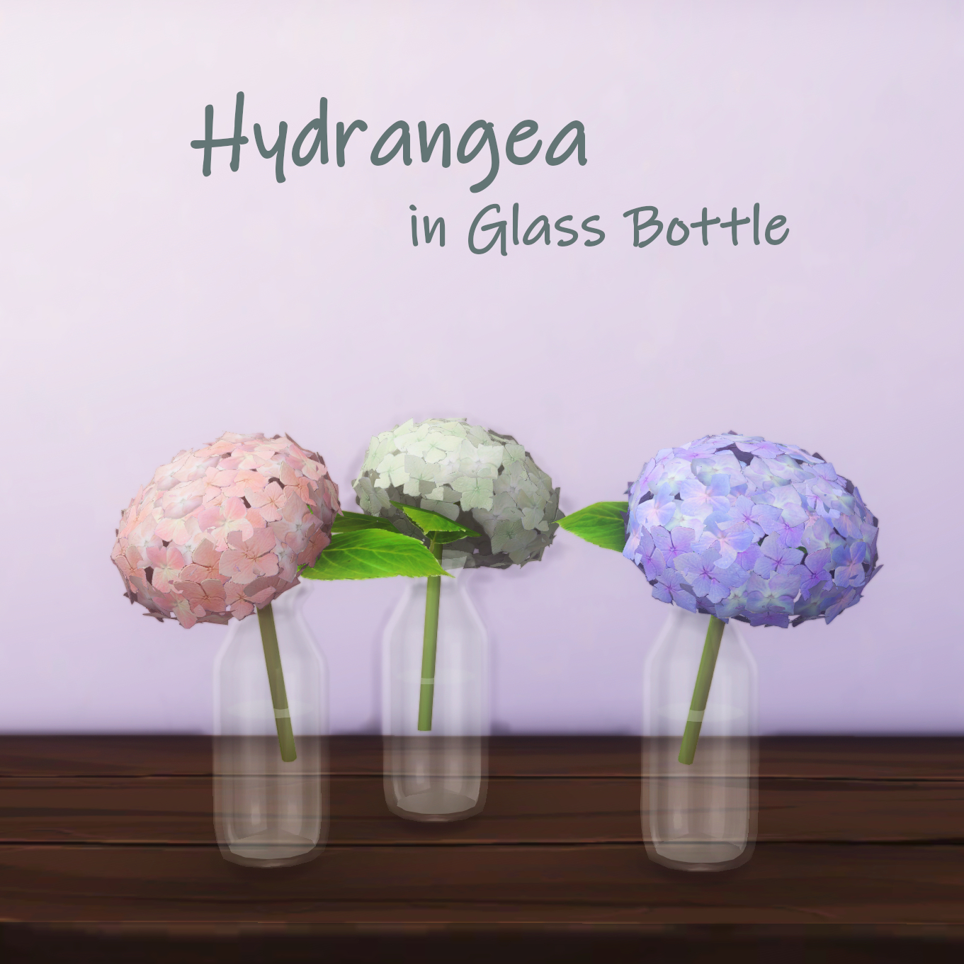 Hydrangea decor set logo