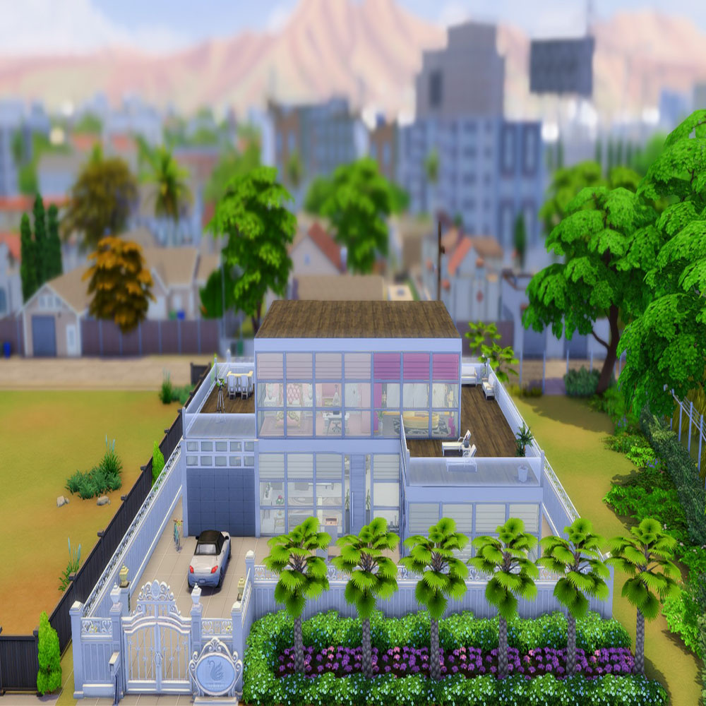 get-famous-modern-home-no-cc-the-sims-4-rooms-lots-curseforge