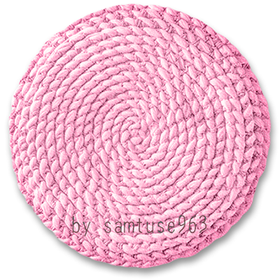 Rustic Pastel Woven Round Dance Rug #10 Samtuse963 logo
