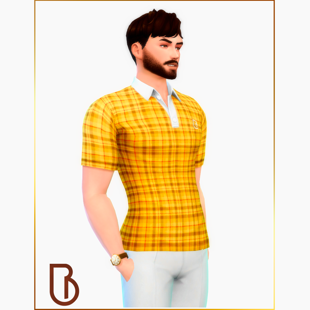 Adult Man Shirt Summer Family Outfit Version 2 The Sims 4 Create