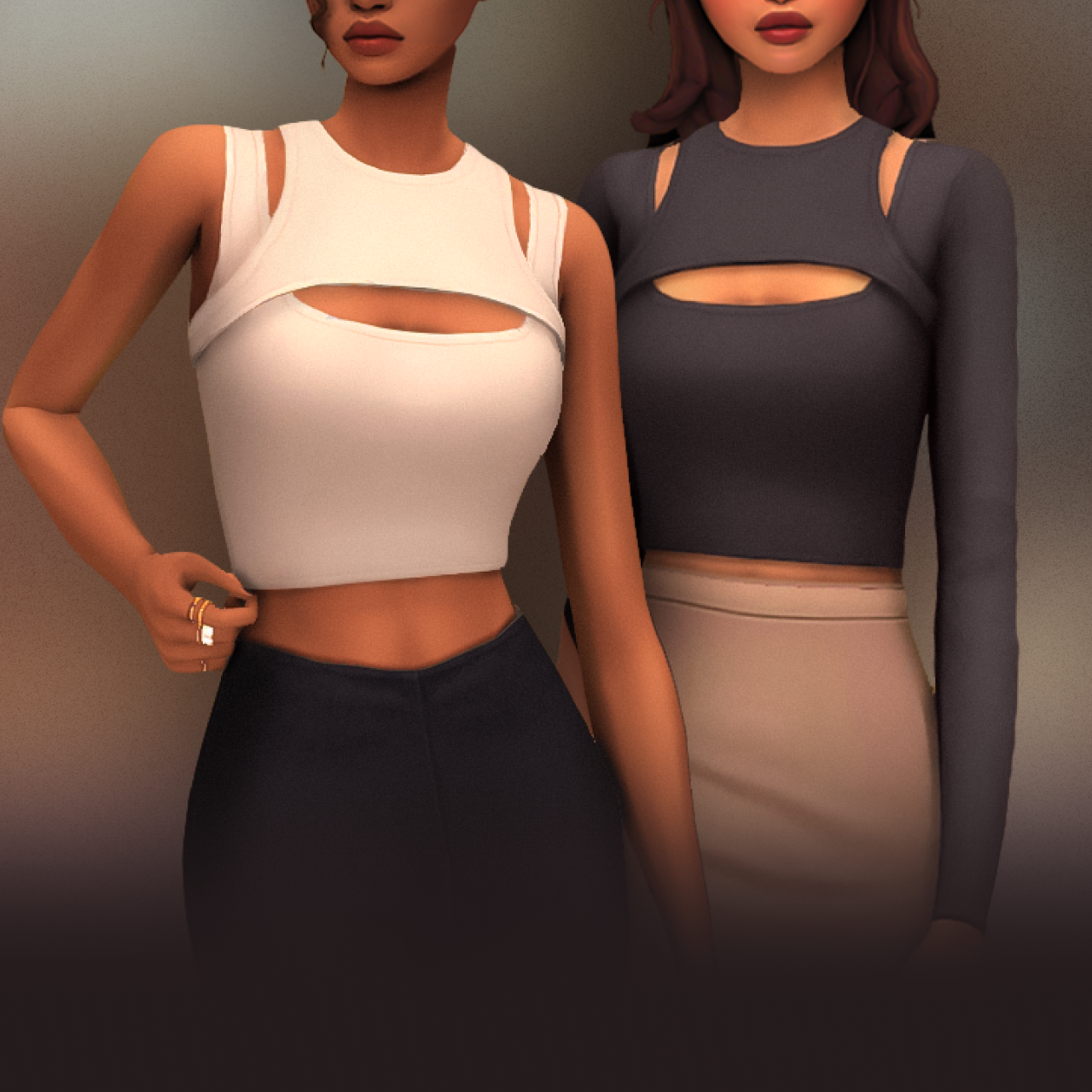 Cutout tops logo