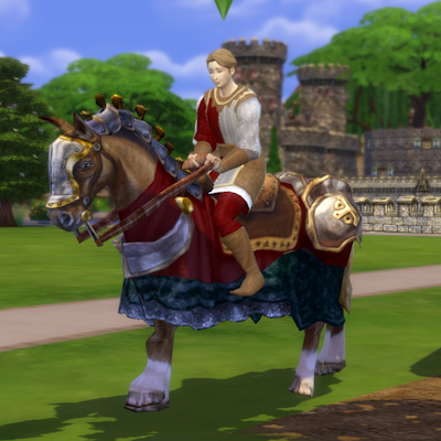 Fury - a knight's horse (instead of a bike) logo