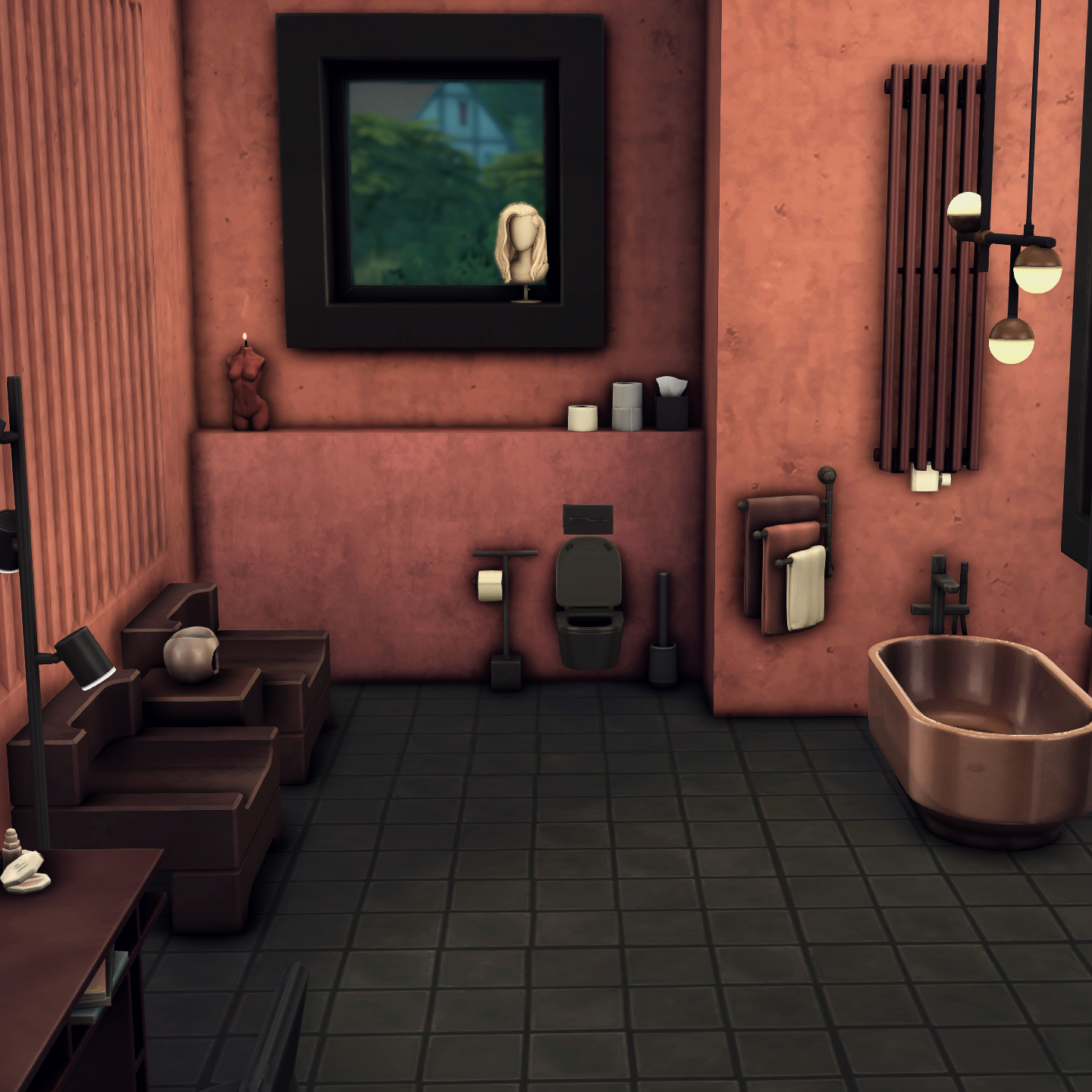 Install Brutalist bathroom The Sims 4 Mods