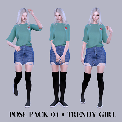 Pose Pack 04 Trendy girl project avatar