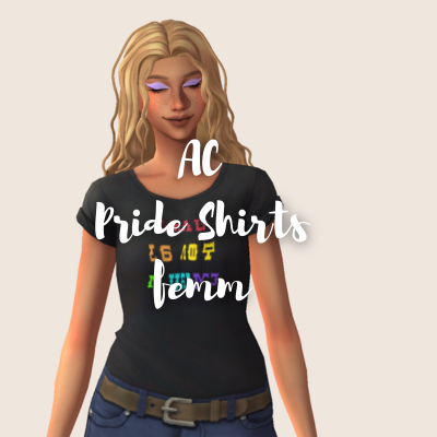 AC- Pride Shirts (Feminine) - The Sims 4 Create a Sim - CurseForge