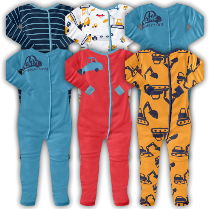 Infant Construction Zone Footie Pajamas logo