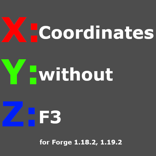 Coordinates without f3 minecraft mods curseforge
