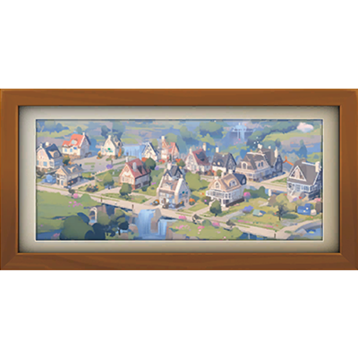 Town Landscape Painting 3x1 #1 Samtuse963 logo