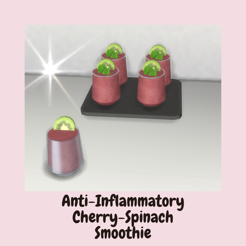 Download AntiInflammatory CherrySpinach Smoothie The Sims 4 Mods