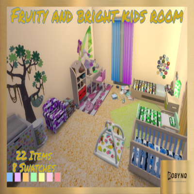 Fruity and Bright kids room - The Sims 4 Build / Buy - CurseForge