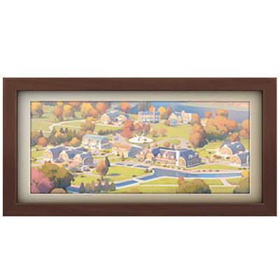 Town Landscape Painting 3x1 #2 Samtuse963 logo