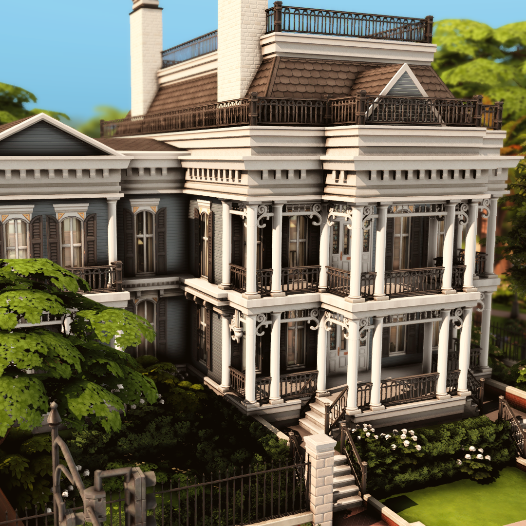 Family House - New Orleans traditional III - The Sims 4 Rooms / Lots