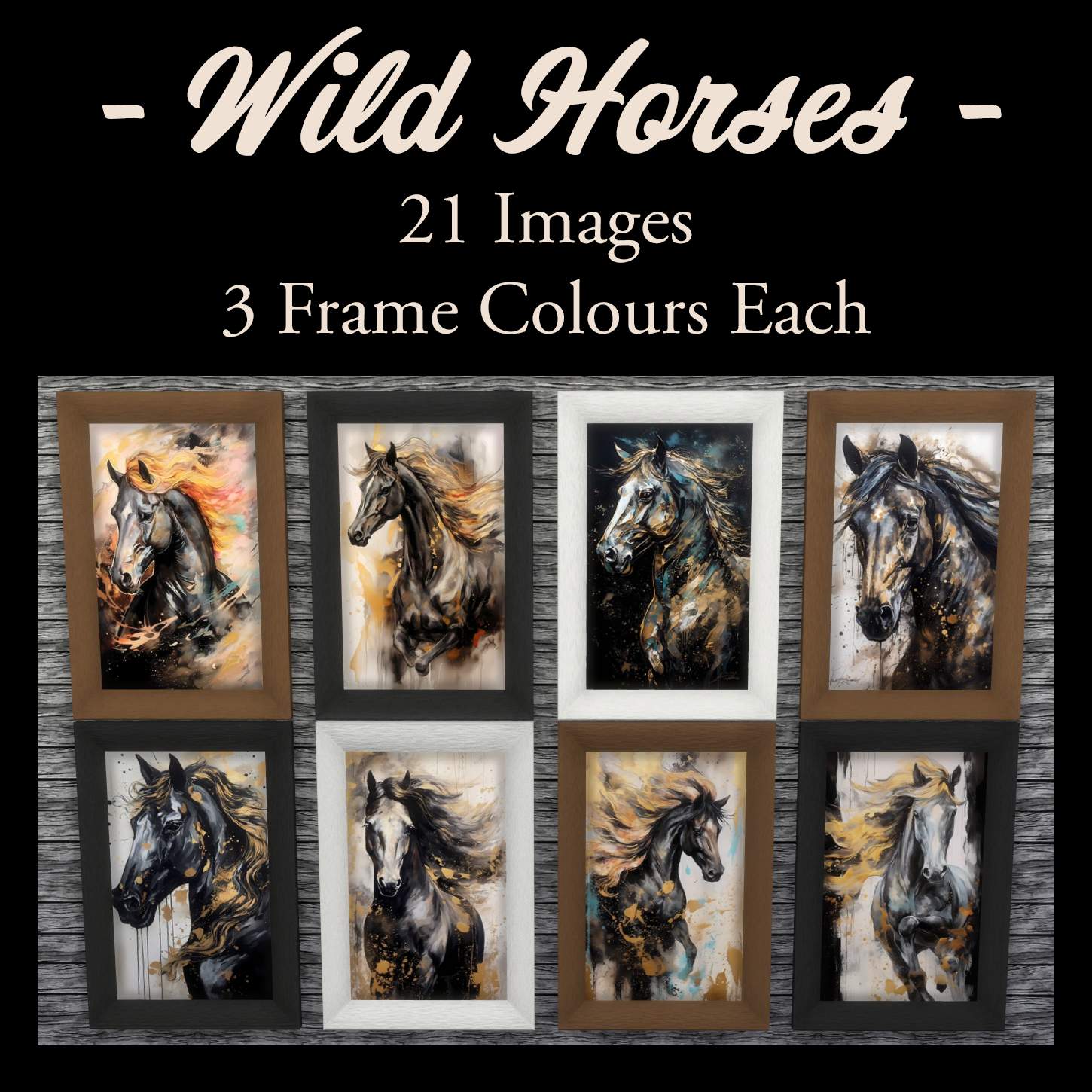 Wild Horses Paintings logo