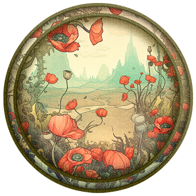 Watercolor Round Dance Rug #1 Samtuse963 logo