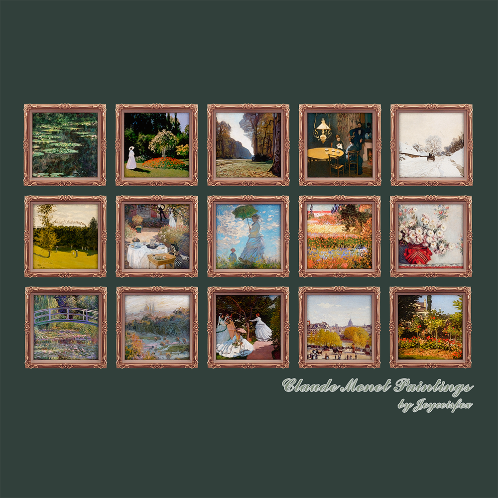 Claude Monet - Paintings - The Sims 4 Build / Buy - Curseforge