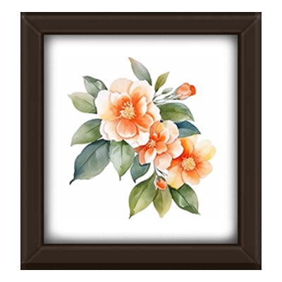Watercolor Flower Decor Frame #3 Samtuse963 logo