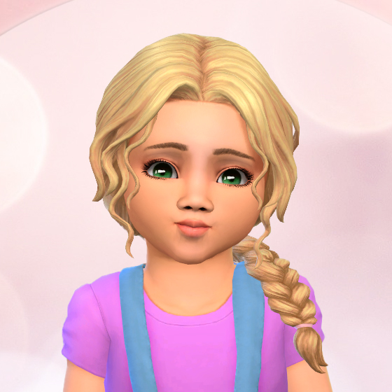 Alice Side Braid for Toddlers - The Sims 4 Create a Sim - CurseForge