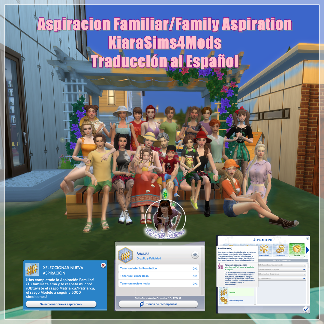 Aspiracion Familiar/Family Aspiration x KiaraSims4Mods TRADUCCION AL ESPAÑOL project avatar