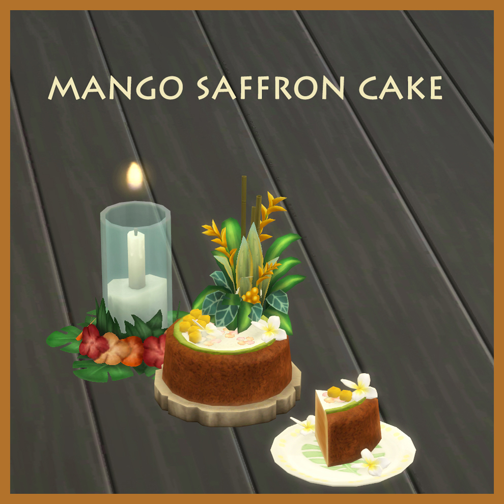 Mango Saffron Cake - The Sims 4 Mods - CurseForge