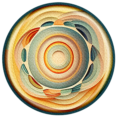 Modern Round Dance Rug #1 Samtuse963 logo