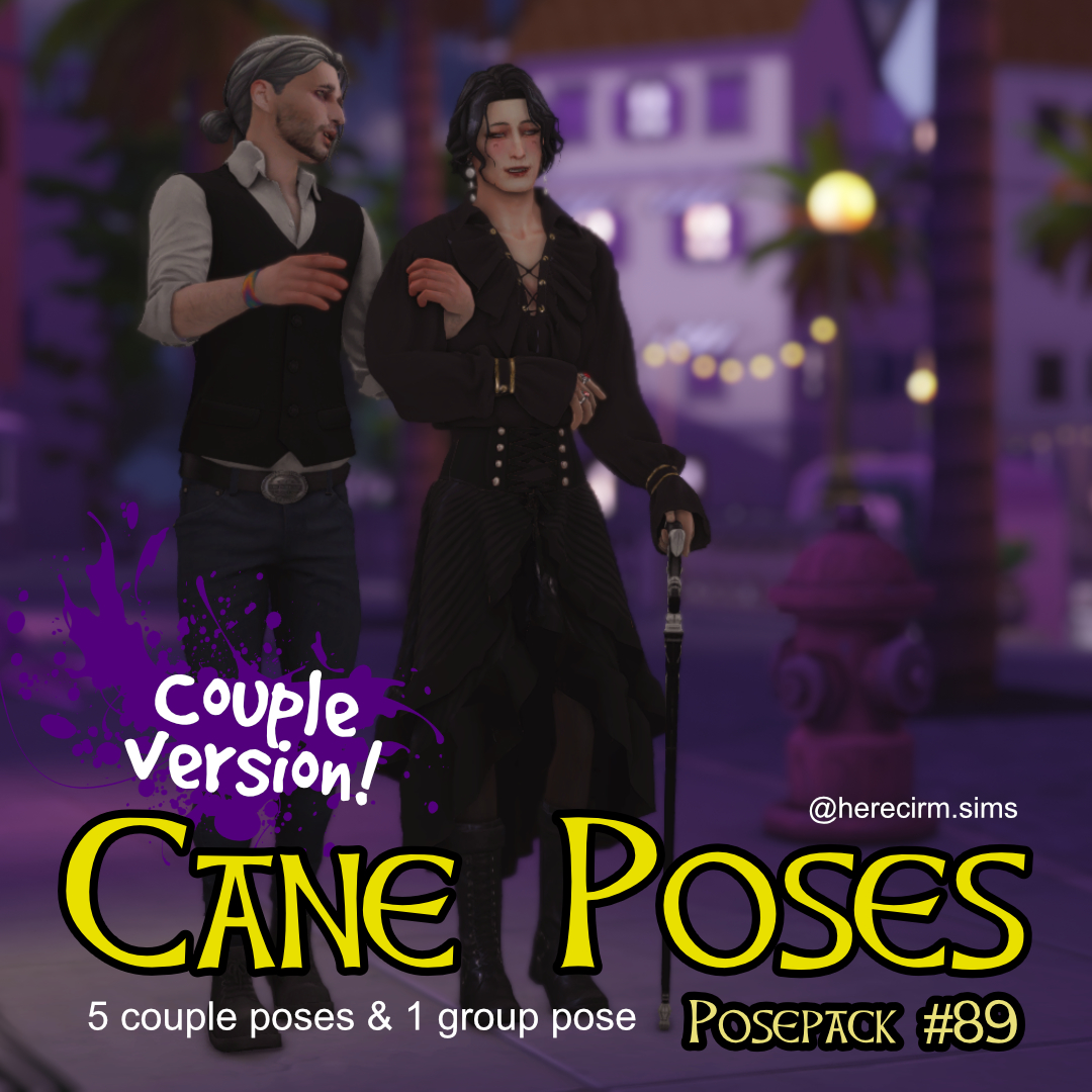 Download Posepack - Cane Poses (couple) - The Sims 4 Mods - CurseForge