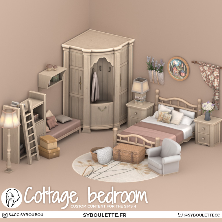 Cottage Living Large Cross-stitch Hoop Inventoryable & Sits On Any Surface  - The Sims 4 Mods - CurseForge